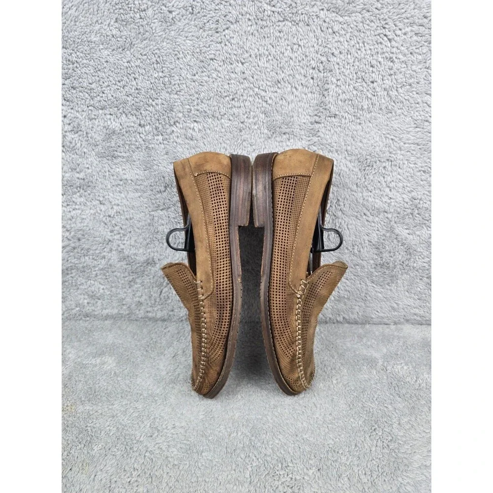 Tommy Bahama Shoes Mens Size 9 Felton Loafer Perforated Tan Leather Resort